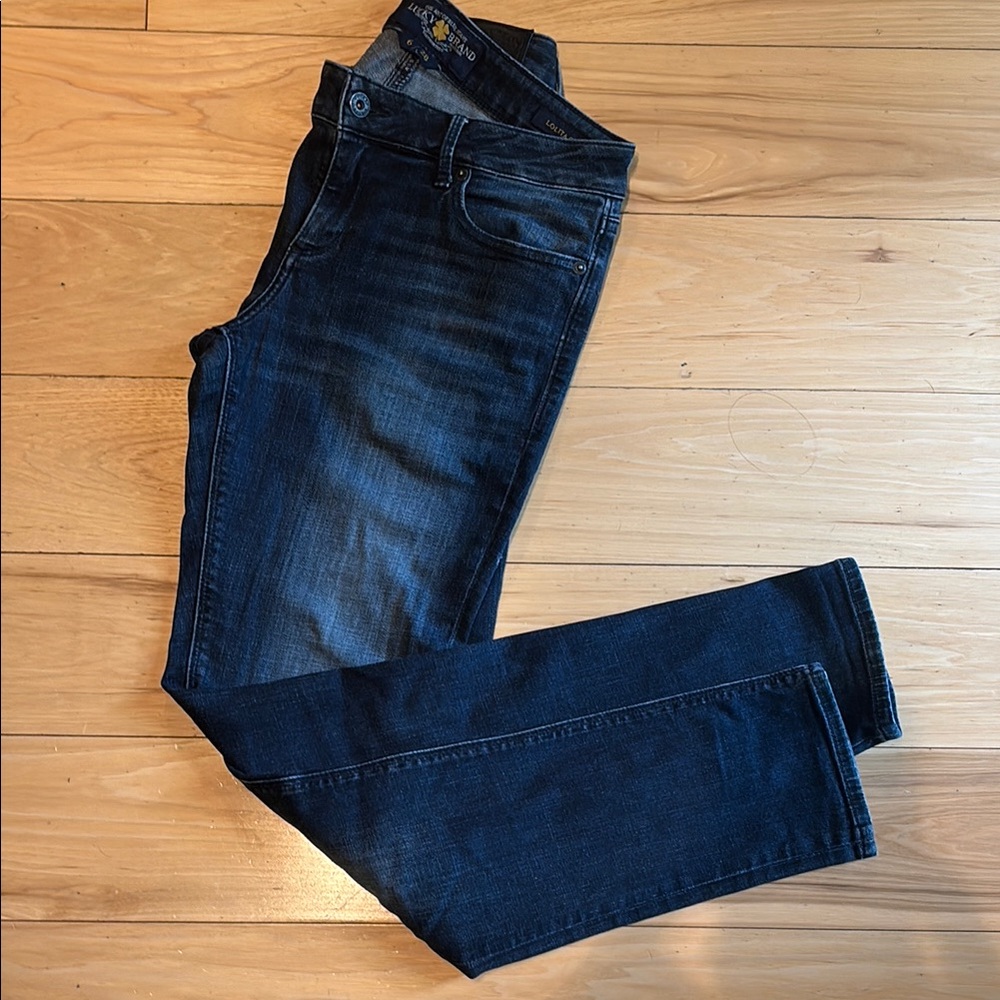 Lucky Brand Size 6/28 Long Indigo Denim Jeans